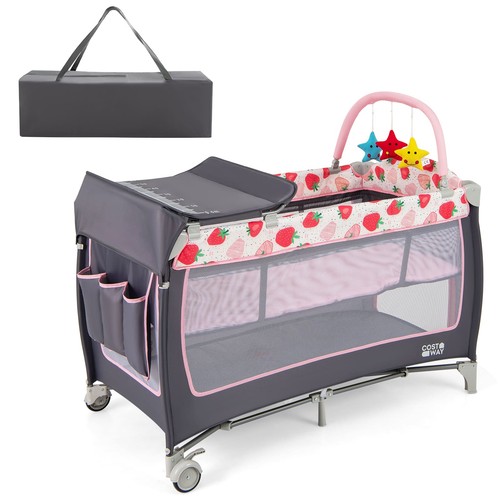 Folding travel cot - 4, in