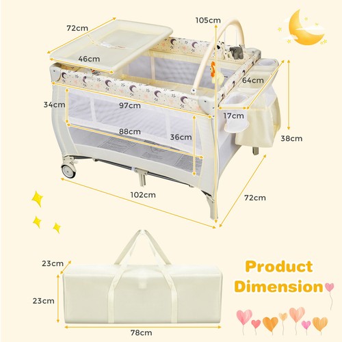Baby travel cot - 4-in-1,