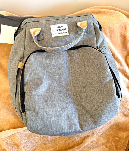 Grey backpack baby - grey, changing