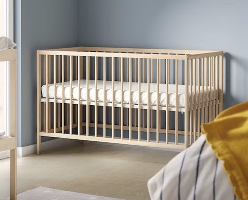 Baby cot and changing - changing, table