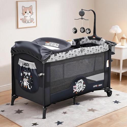 4in1 foldable travel cot baby - cot,
